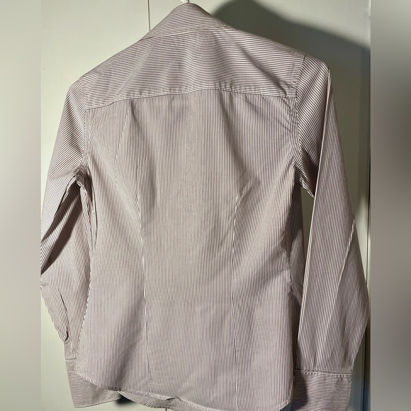 Club Monaco XS Wine/ White Shirt - Picture 3 of 4